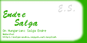 endre salga business card